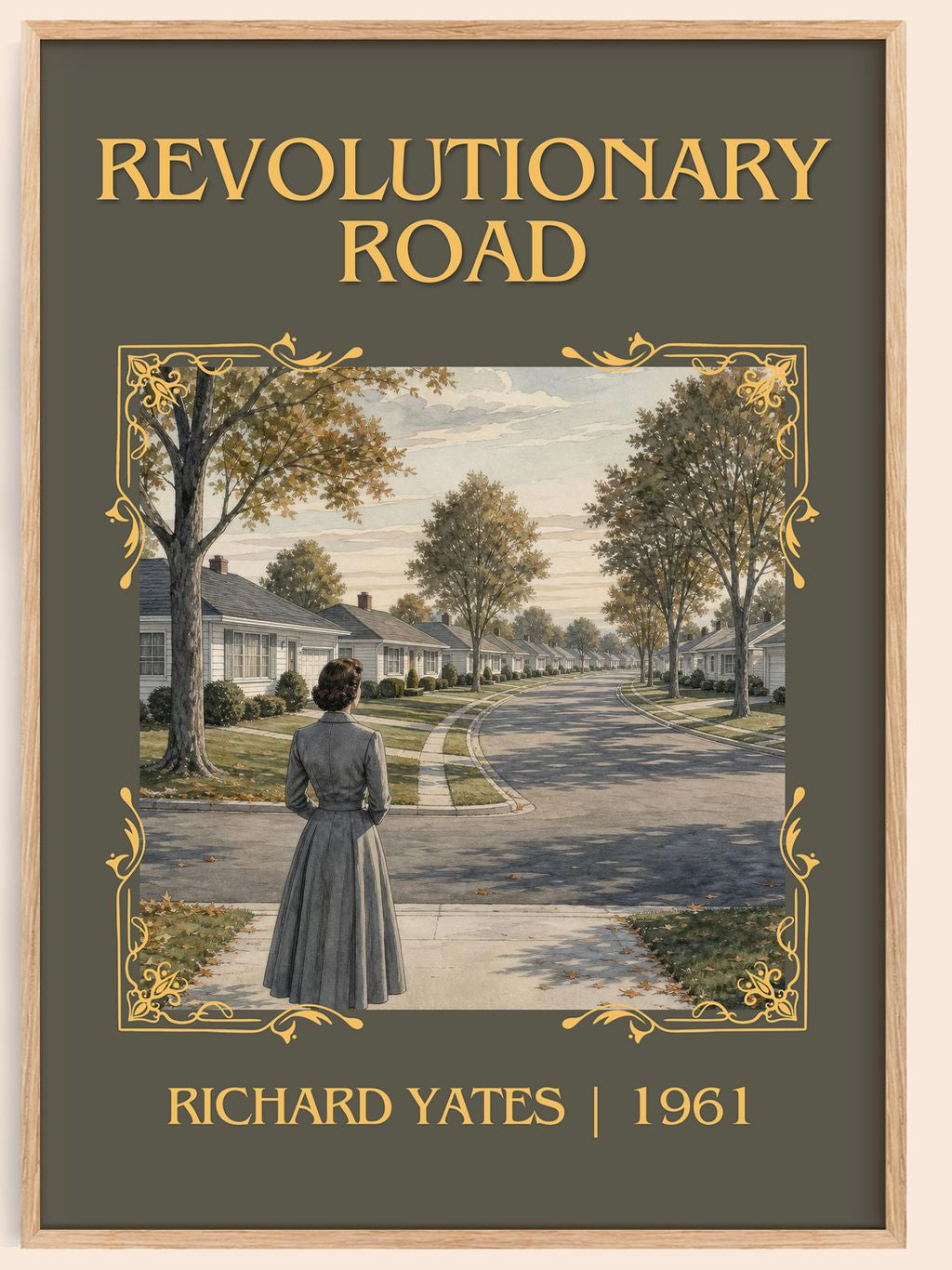 Revolutionary Road Classic Book Art Print by Richard Yates – book poster