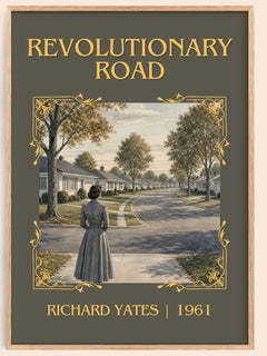 Revolutionary Road Classic Book Art Print by Richard Yates – book poster