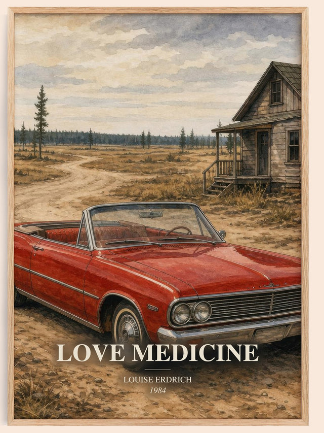 Love Medicine Book Watercolour Illustration by Louise Erdrich