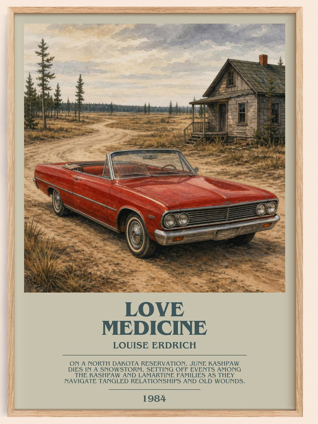 Love Medicine Bookish Wall Art by Louise Erdrich