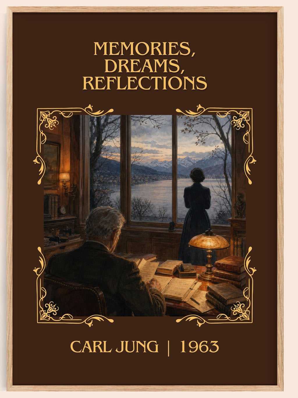 Memories, Dreams, Reflections Classic Book Art Print by Carl Jung – book poster