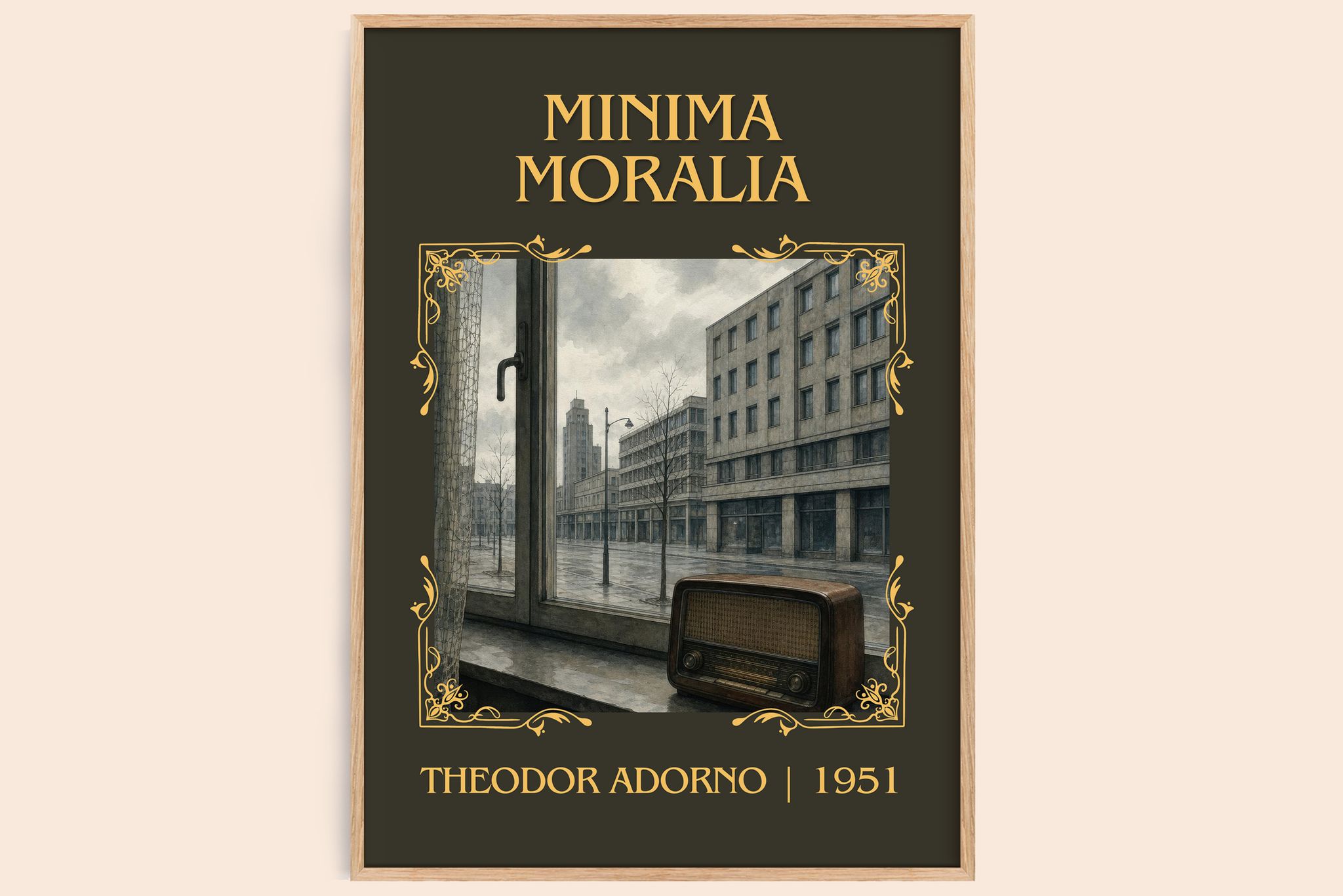 Minima Moralia Classic Book Art Print by Theodor Adorno