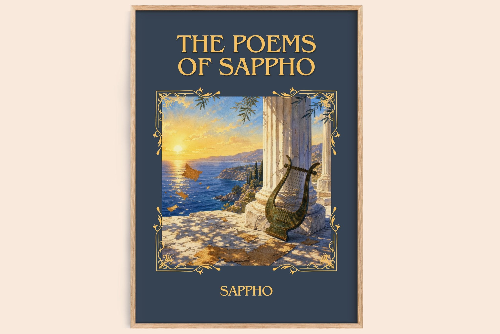 The Poems of Sappho Classic Book Art Print by Sappho