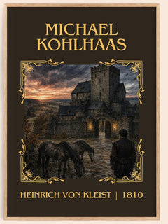 Michael Kohlhaas Classic Book Art Print by Heinrich von Kleist – book poster