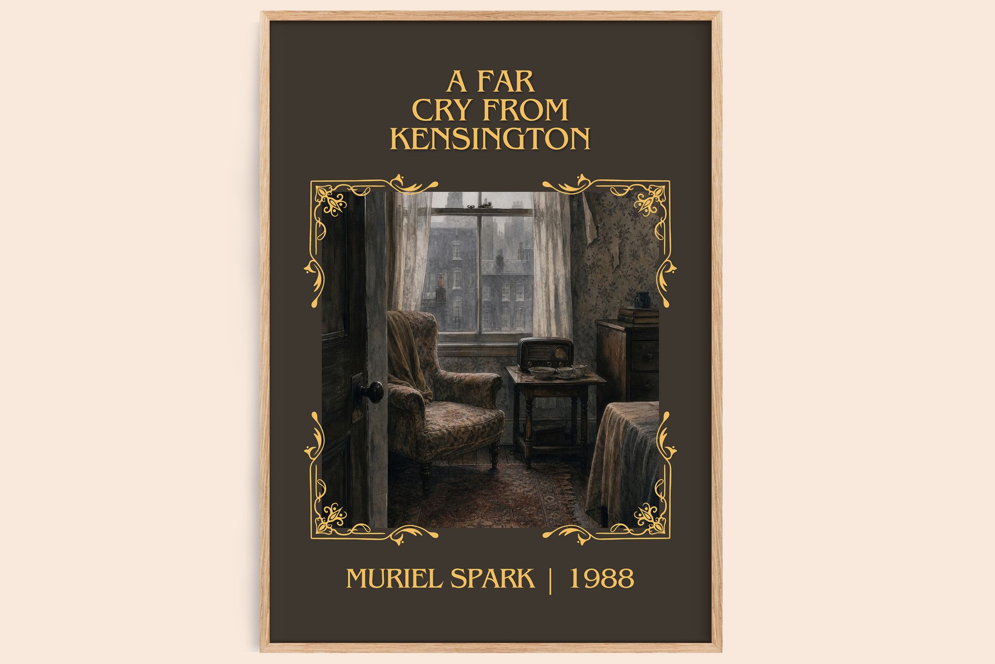 A Far Cry From Kensington Classic Book Art Print by Muriel Spark