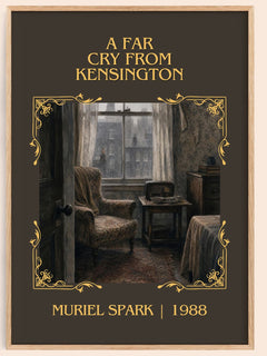 A Far Cry From Kensington Classic Book Art Print by Muriel Spark – book poster