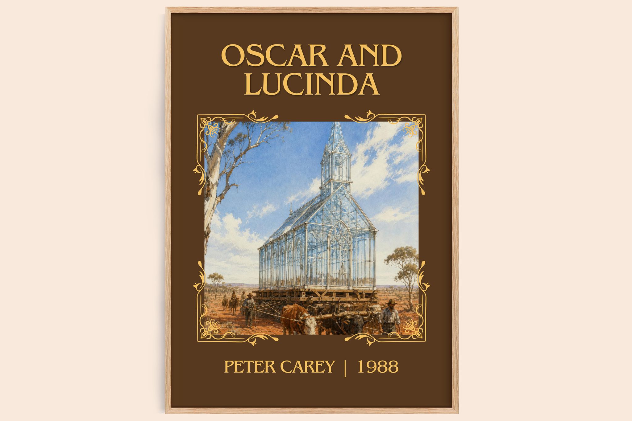 Oscar and Lucinda Classic Book Art Print by Peter Carey