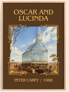 Oscar and Lucinda Classic Book Art Print by Peter Carey – book poster