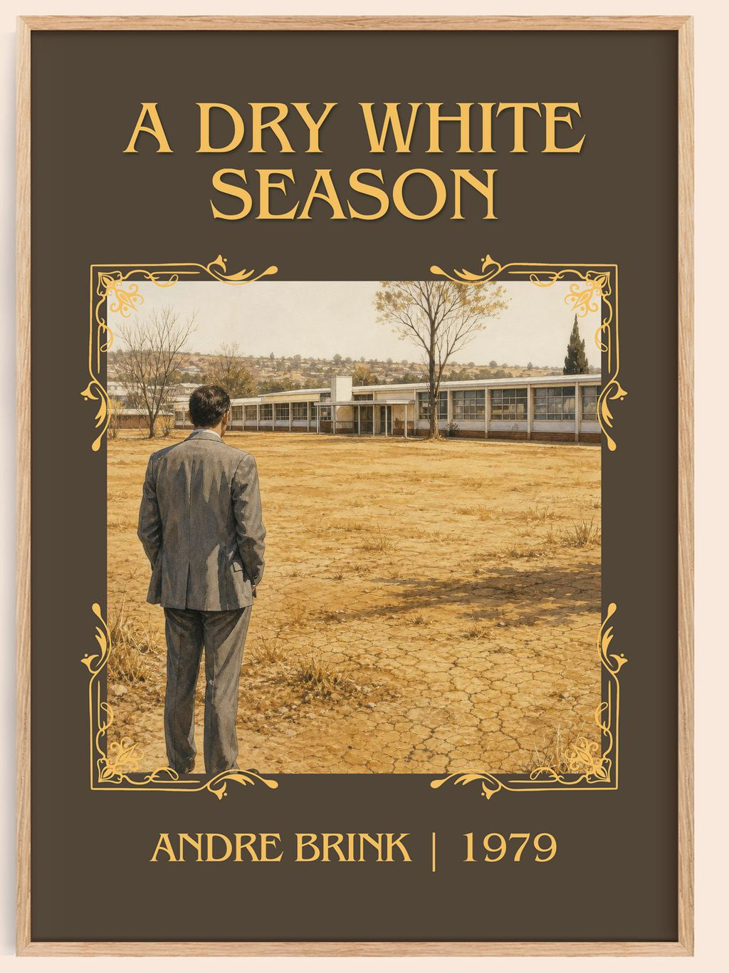 A Dry White Season Classic Book Art Print by Andre Brink – book poster