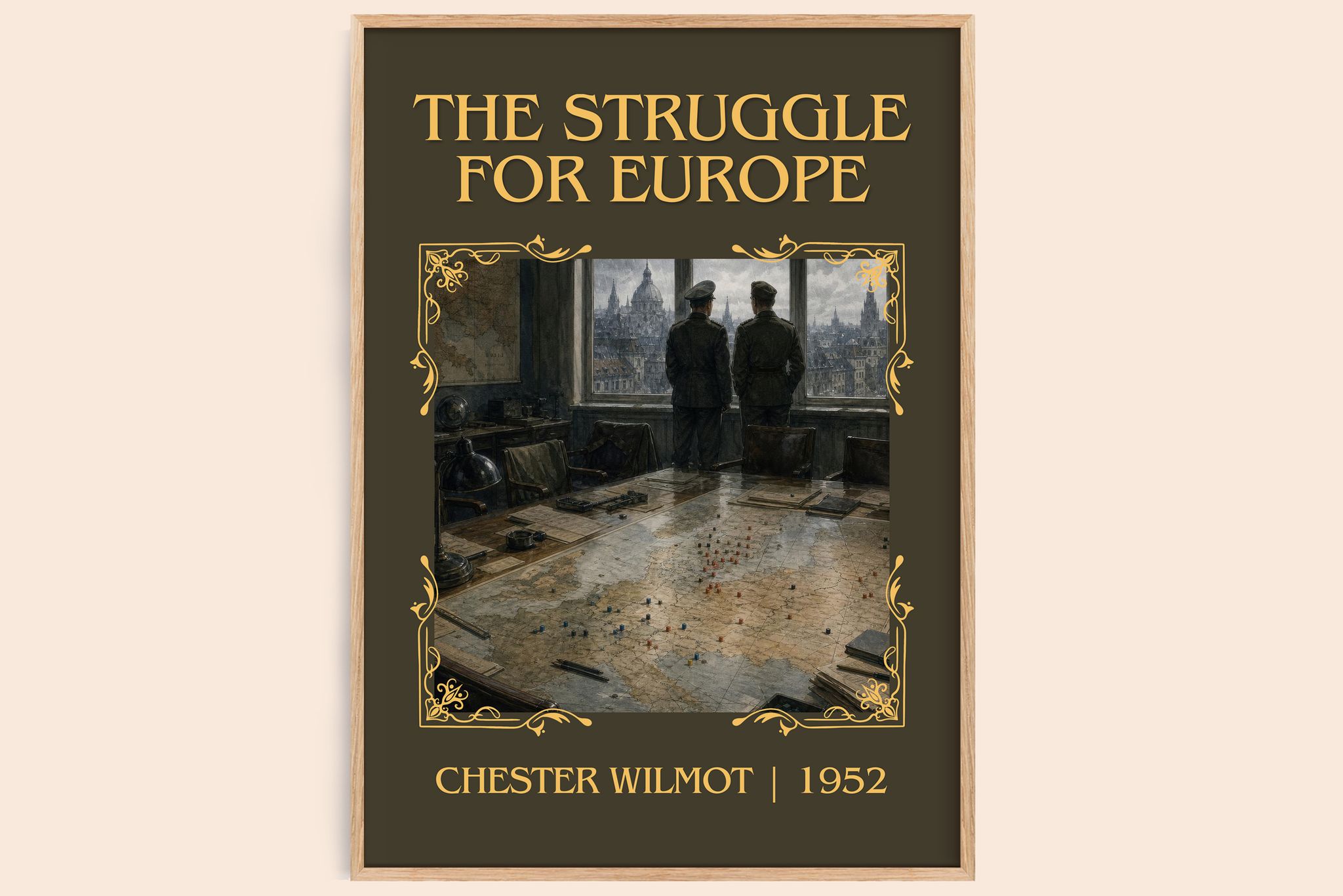The Struggle for Europe Classic Book Art Print by Chester Wilmot