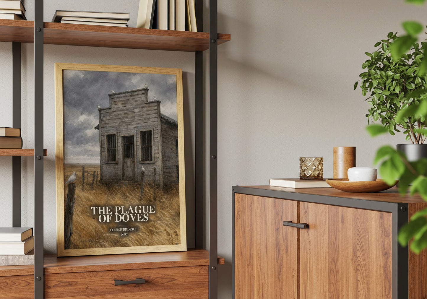 The Plague Of Doves book watercolour illustration paper finish options – matte satin gloss