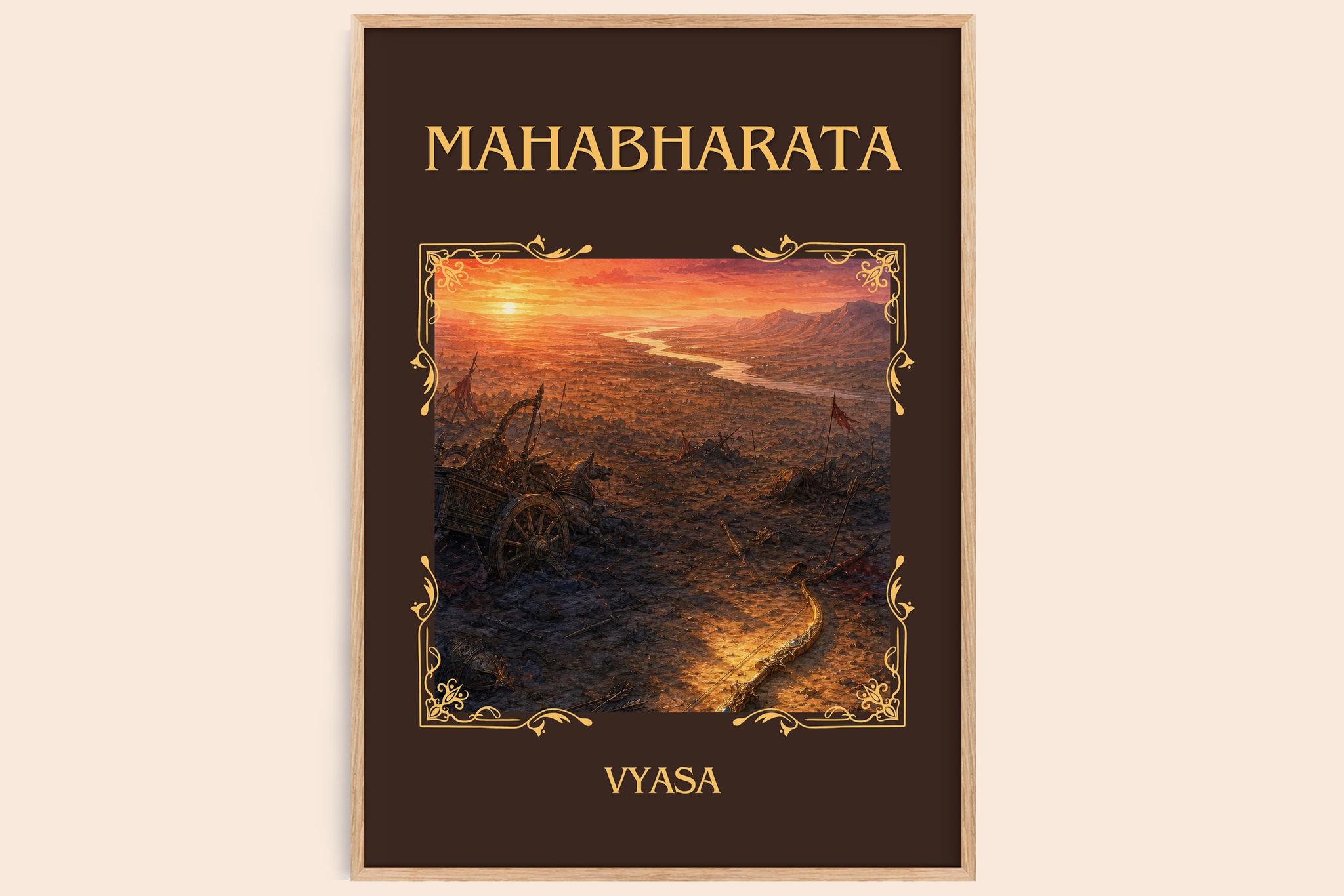 Mahabharata Classic Book Art Print by Vyasa