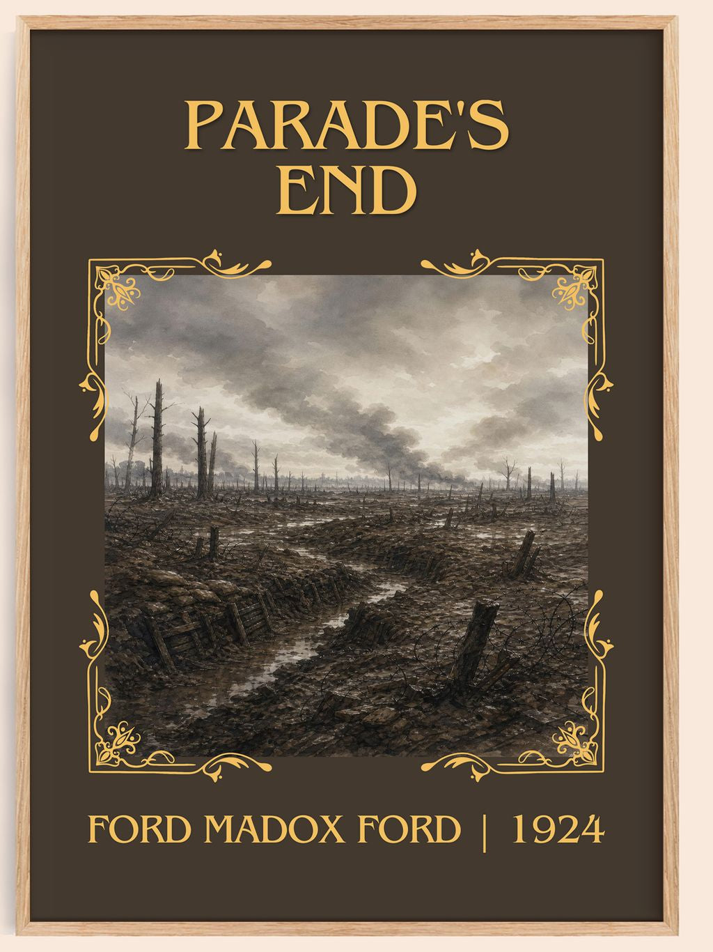 Parade's End Classic Book Art Print by Ford Madox Ford – book poster