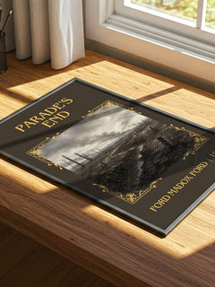 Parade's End Classic Book Art Print by Ford Madox Ford – print on a sunlit desk