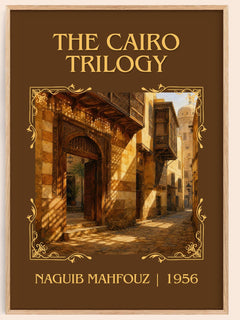 The Cairo Trilogy Classic Book Art Print by Naguib Mahfouz – book poster
