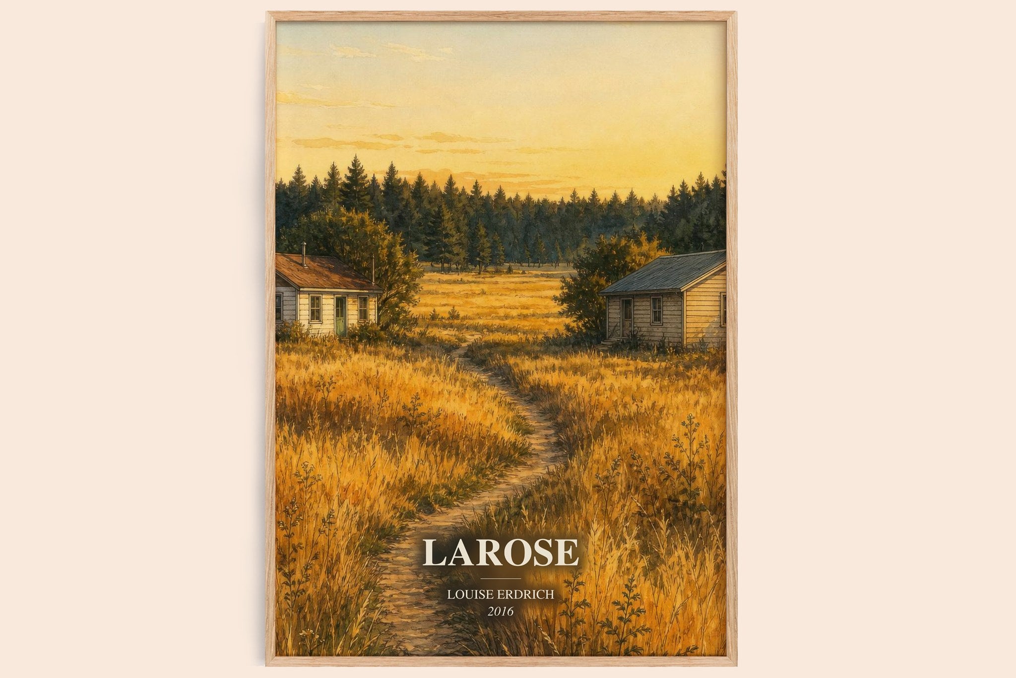 Larose Book Watercolour Illustration by Louise Erdrich