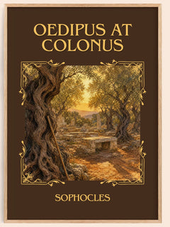 Oedipus at Colonus Classic Book Art Print by Sophocles – book poster