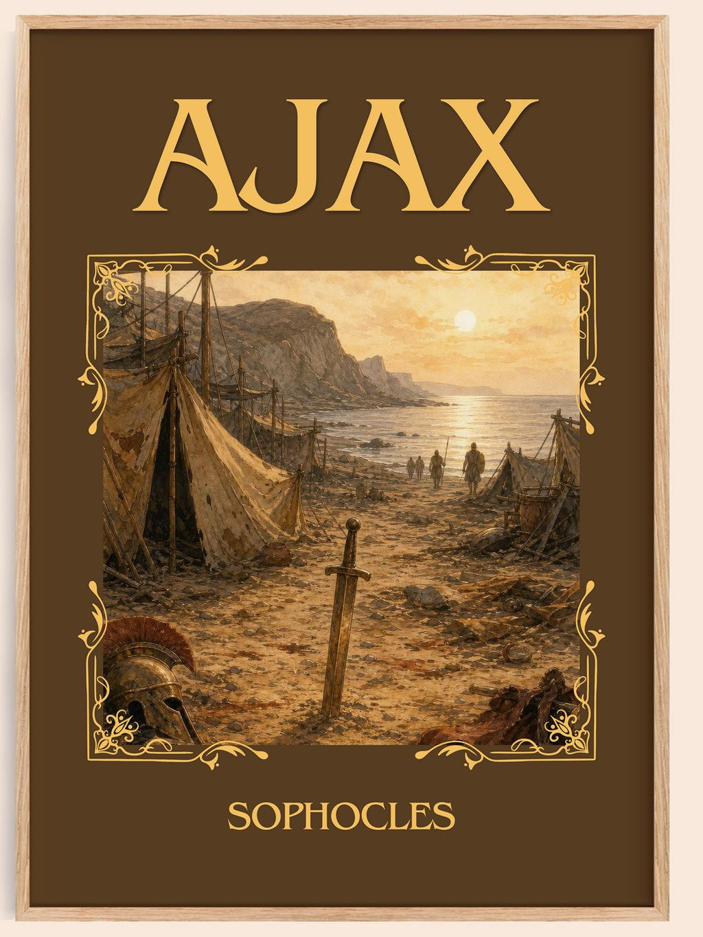 Ajax Classic Book Art Print by Sophocles – book poster