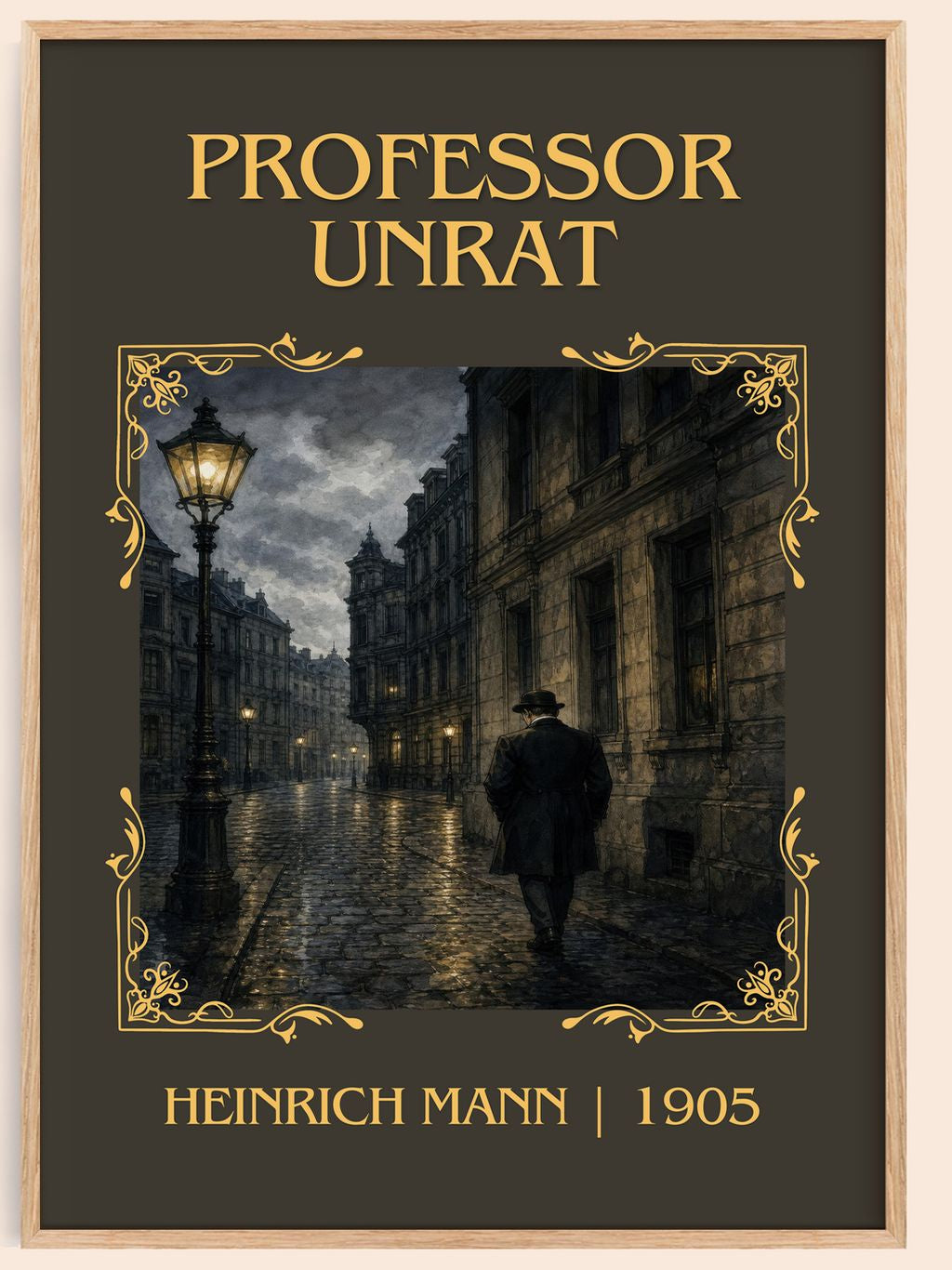Professor Unrat Classic Book Art Print by Heinrich Mann – book poster