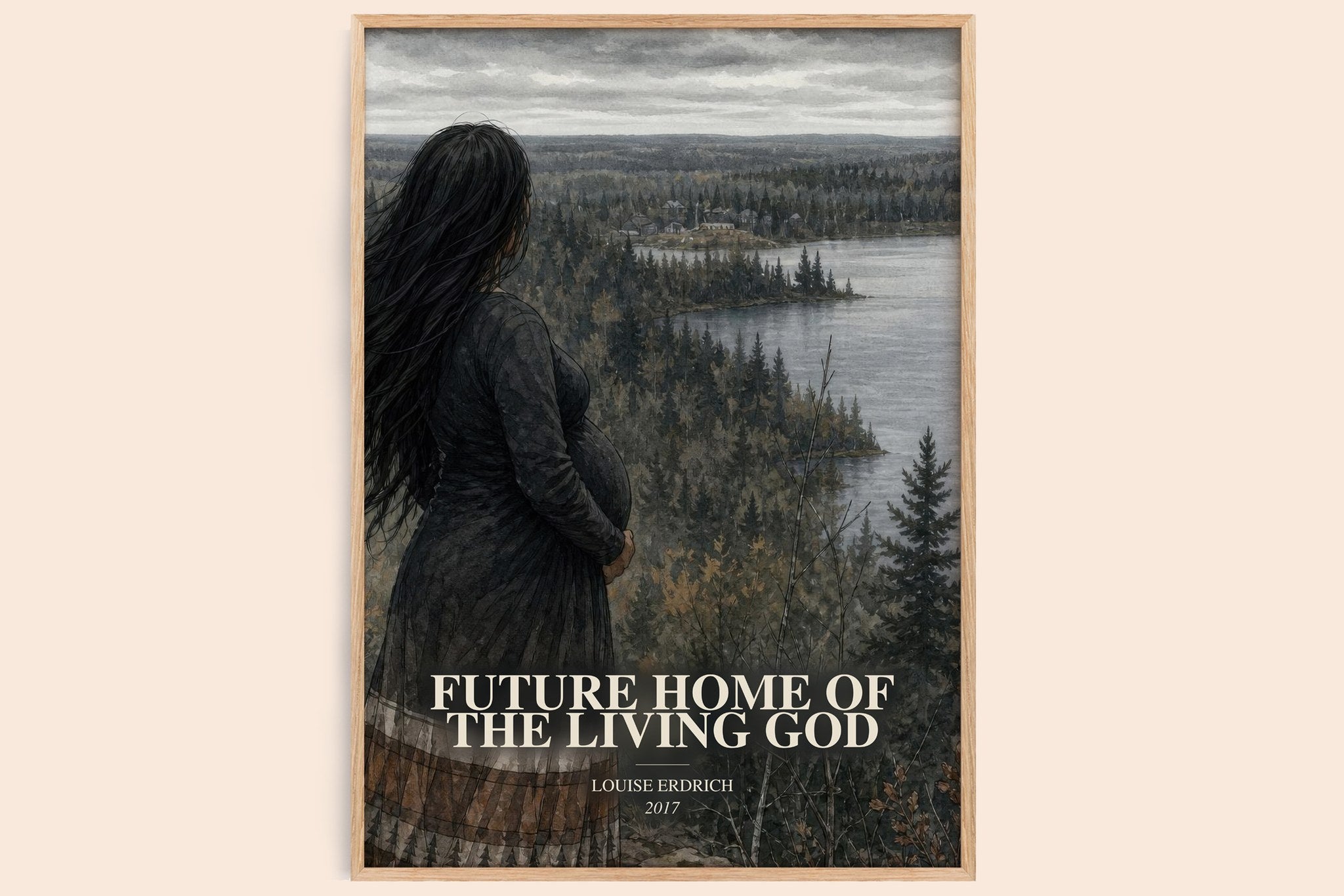 Future Home Of The Living God Book Watercolour Illustration – L.