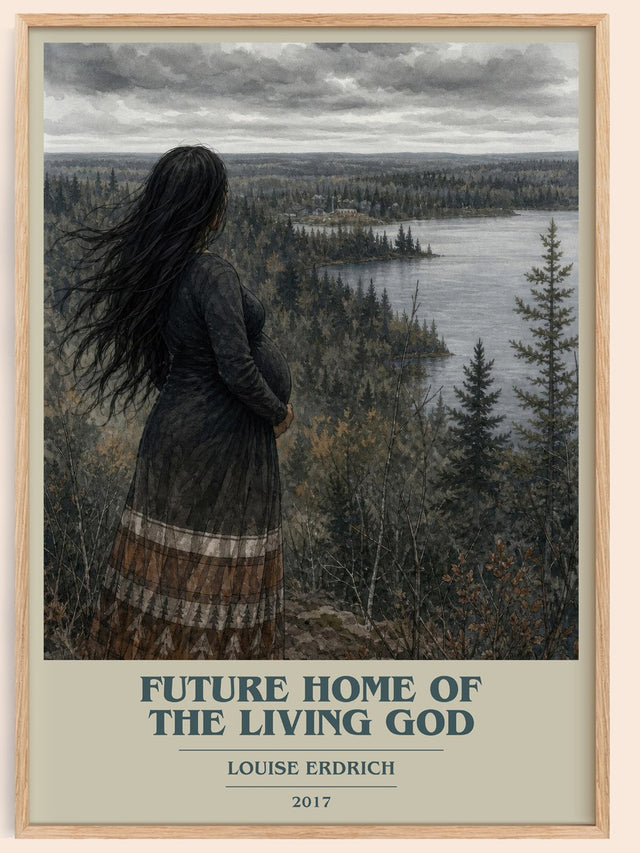 Future Home Of The Living God Book Cover Poster by Louise Erdrich