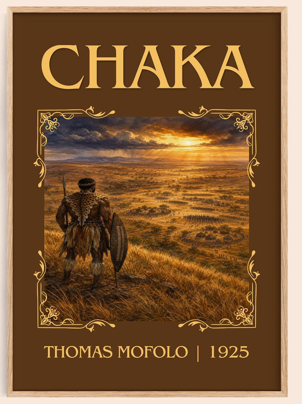 Chaka Classic Book Art Print by Thomas Mofolo – book poster