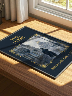 The Nose Classic Book Art Print by Nikolai Gogol – print on a sunlit desk
