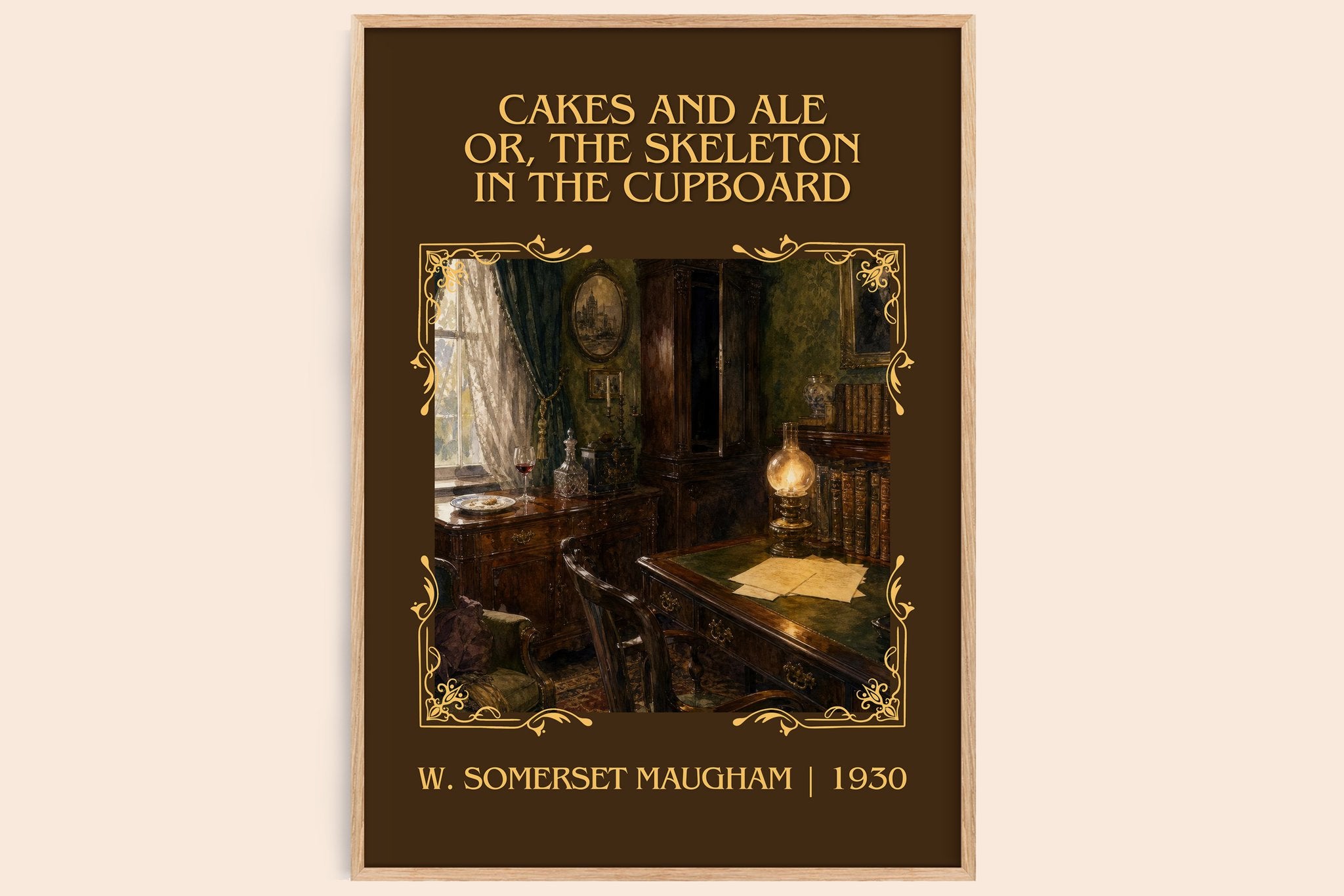 Cakes And Ale Or, The Skeleton In The Cupboard Classic Book Art Print by W. Somerset Maugham