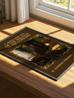 Cakes And Ale Or, The Skeleton In The Cupboard Classic Book Art Print by W. Somerset Maugham – print on a sunlit desk