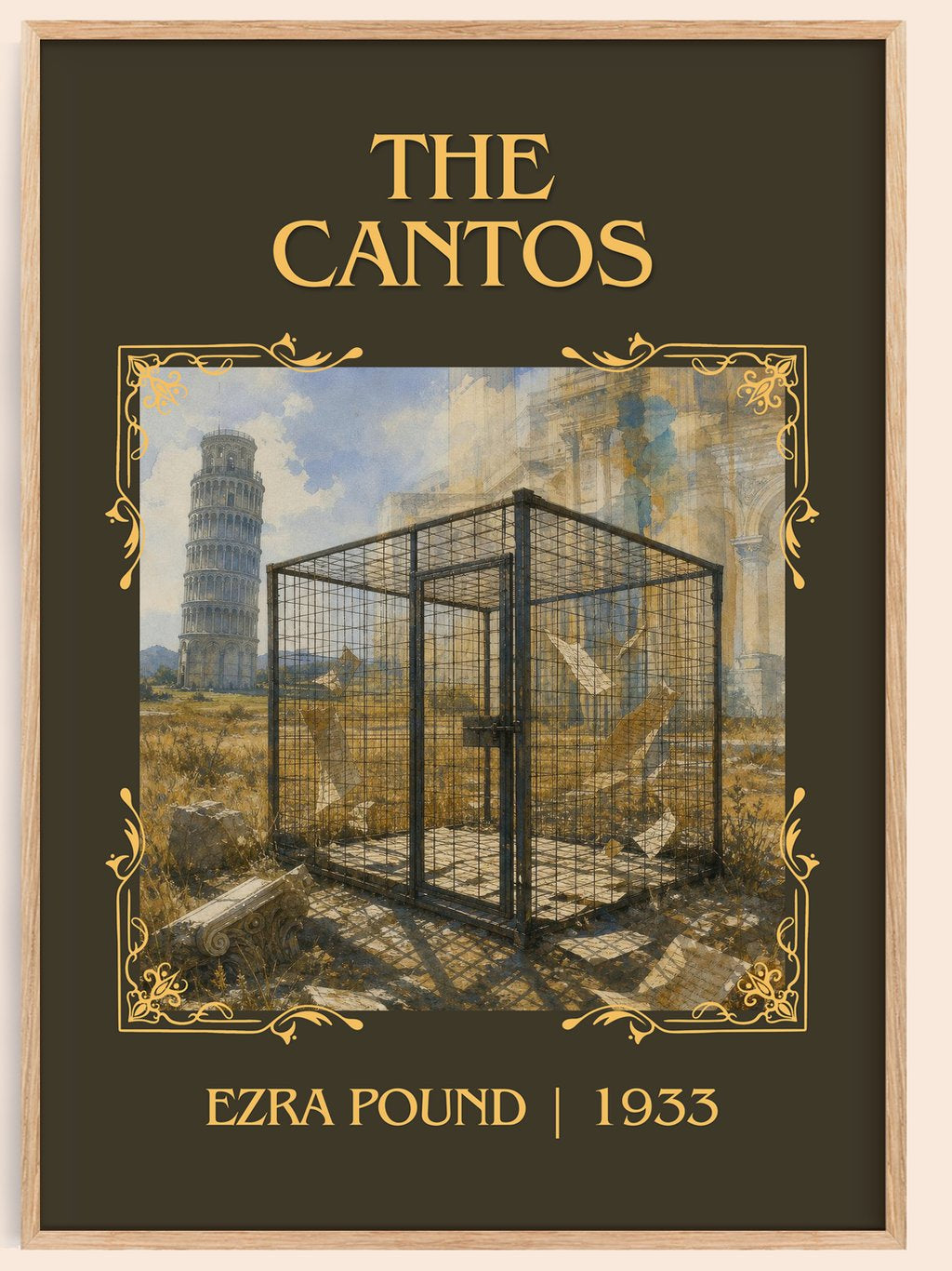 The Cantos Classic Book Art Print by Ezra Pound – book poster