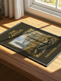 The Cantos Classic Book Art Print by Ezra Pound – print on a sunlit desk