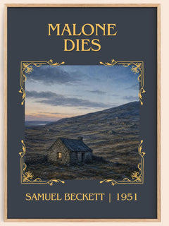 Malone Dies Classic Book Art Print by Samuel Beckett – book poster