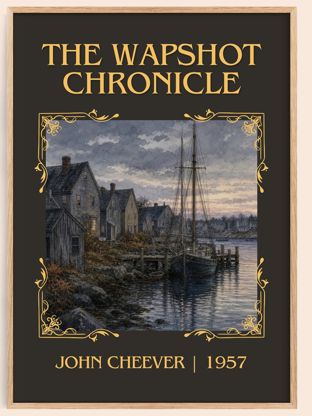 The Wapshot Chronicle Classic Book Art Print by John Cheever – book poster