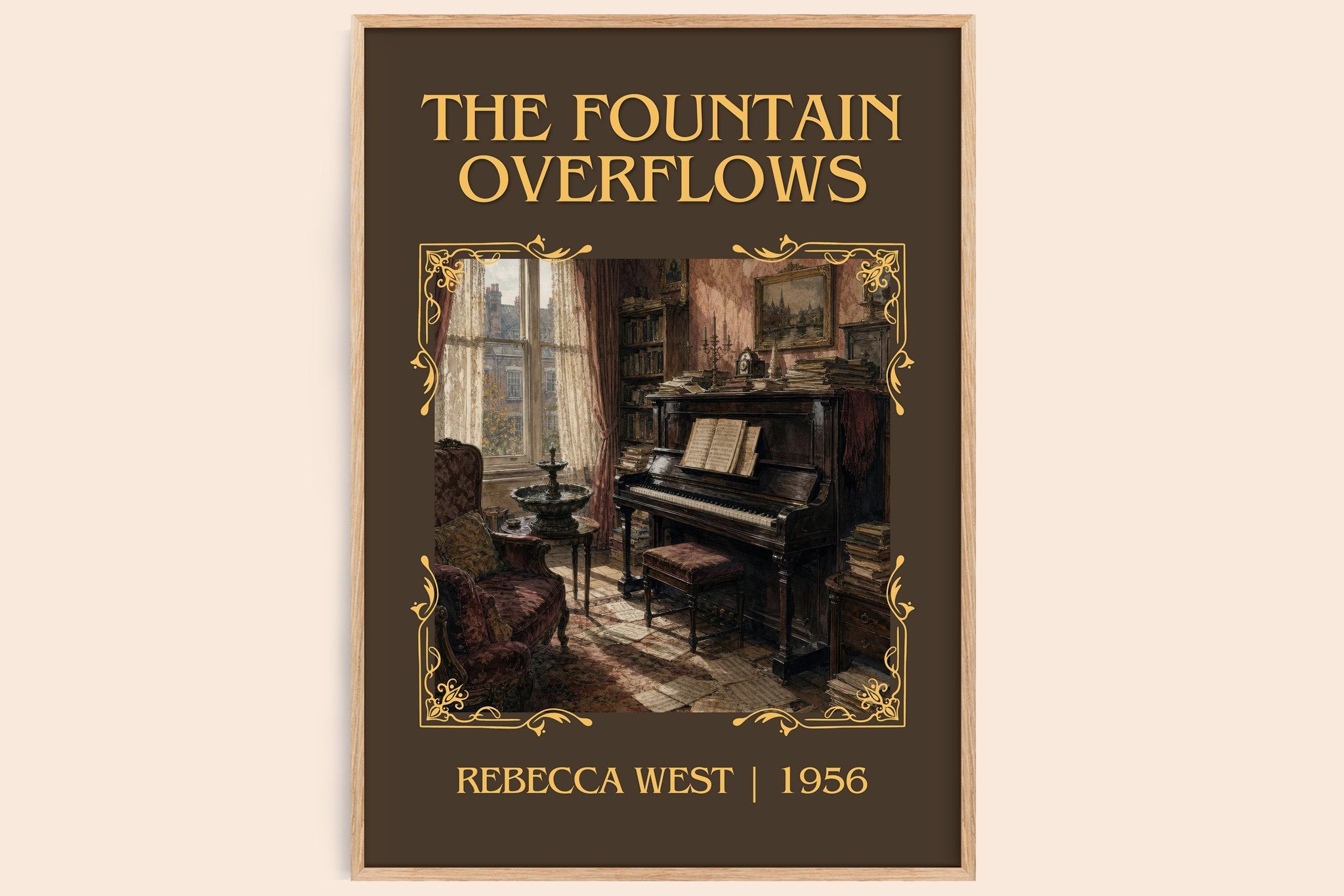 The Fountain Overflows Classic Book Art Print by Rebecca West