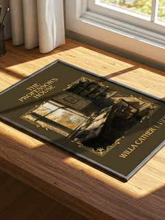 The Professor's House Classic Book Art Print by Willa Cather – print on a sunlit desk