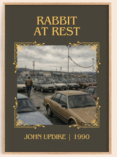Rabbit at Rest Classic Book Art Print by John Updike – book poster