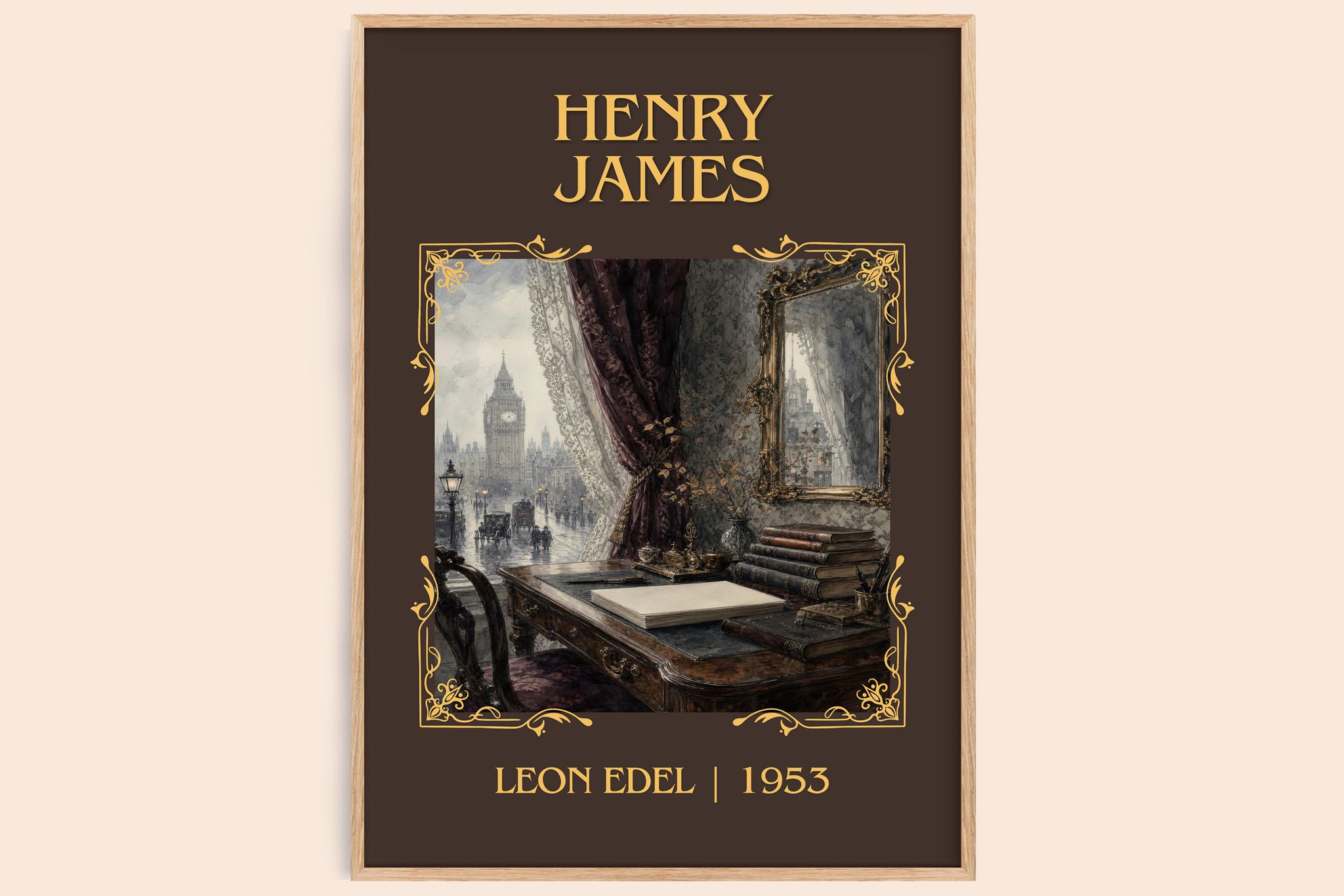 Henry James Classic Book Art Print by Leon Edel