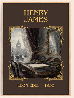 Henry James Classic Book Art Print by Leon Edel – book poster
