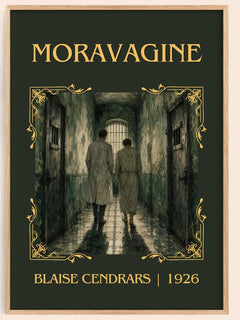 Moravagine Classic Book Art Print by Blaise Cendrars – book poster