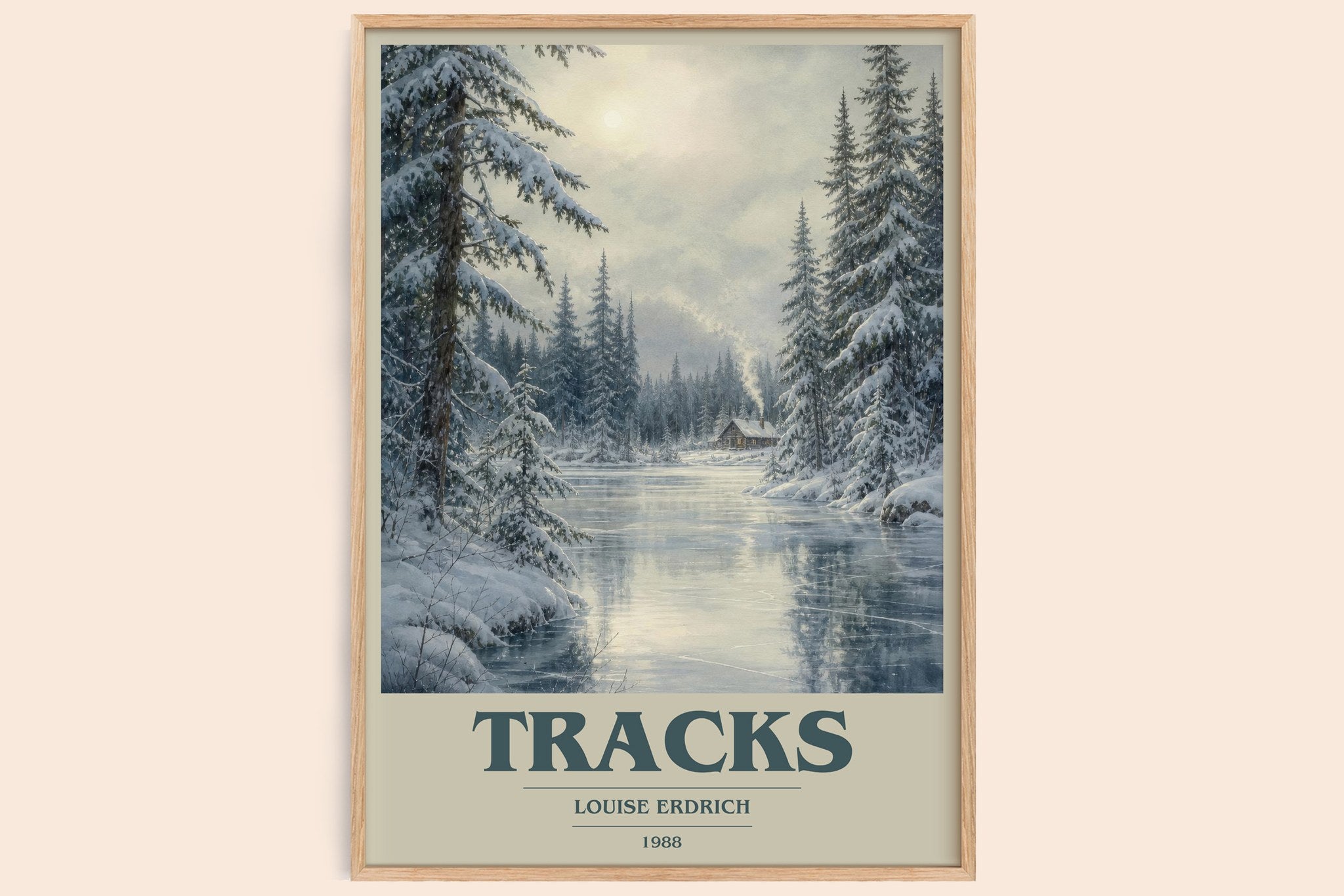 Tracks Book Cover Poster by Louise Erdrich