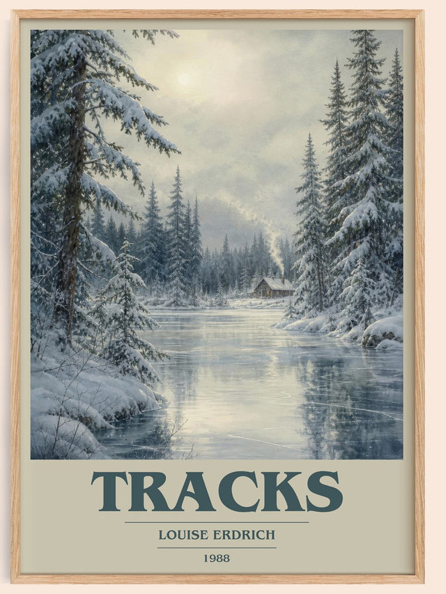Tracks Book Cover Poster by Louise Erdrich
