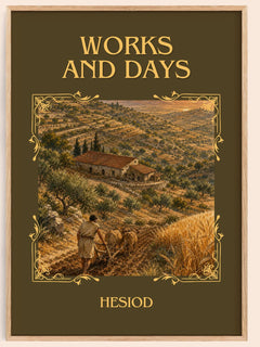 Works and Days Classic Book Art Print by Hesiod – book poster