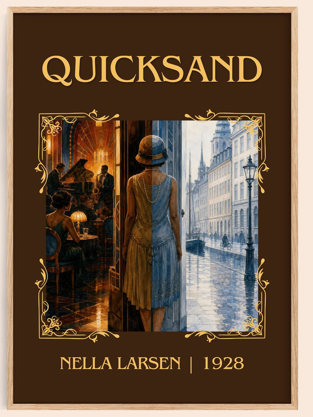 Quicksand Classic Book Art Print by Nella Larsen – book poster