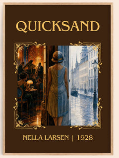 Quicksand Classic Book Art Print by Nella Larsen – book poster