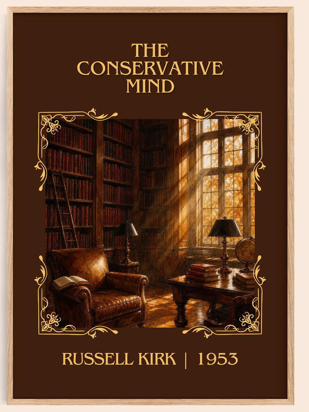 The Conservative Mind Classic Book Art Print by Russell Kirk – book poster