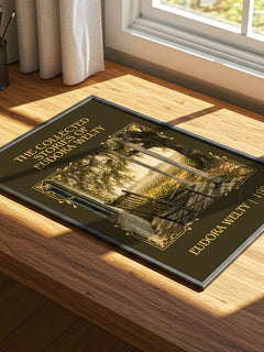 Collected Stories of Eudora Welty Classic Book Art Print by E. Welty – print on a sunlit desk