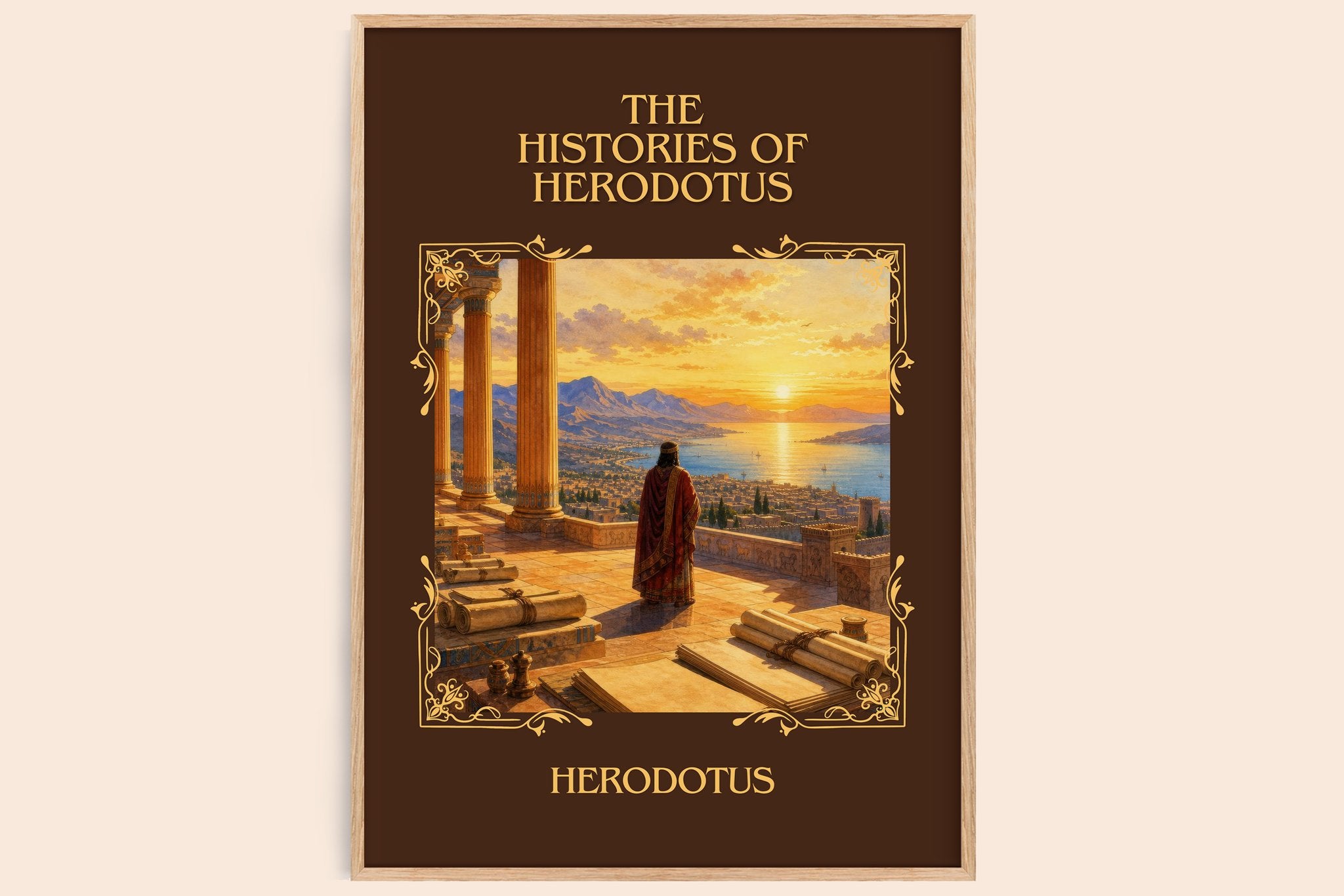 The Histories of Herodotus Classic Book Art Print by Herodotus