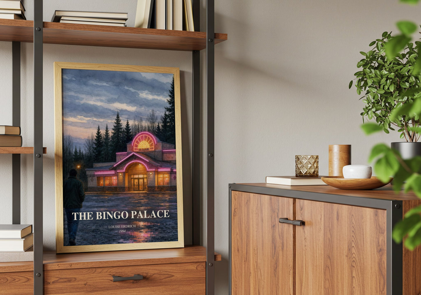 The Bingo Palace book watercolour illustration paper finish options – matte satin gloss