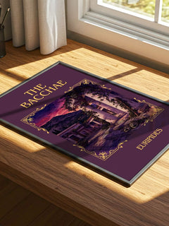 The Bacchae Classic Book Art Print by Euripides – print on a sunlit desk