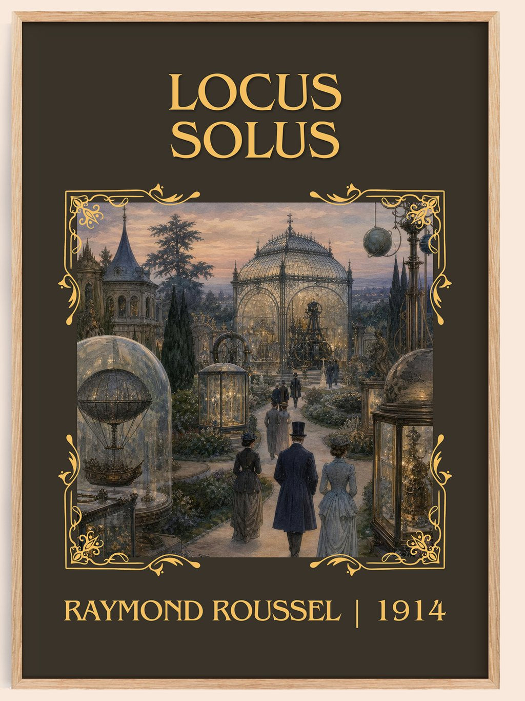 Locus Solus Classic Book Art Print by Raymond Roussel – book poster